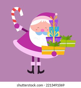Cute santa claus character collection