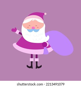 Cute santa claus character collection