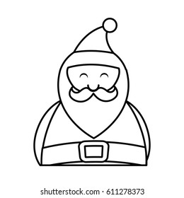 cute santa claus character vector illustration design