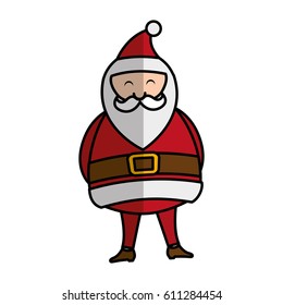cute santa claus character vector illustration design