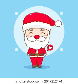 Cute Santa Claus Chibi character illustration