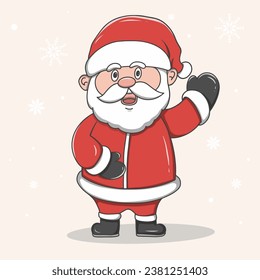 cute santa claus christmas cartoon