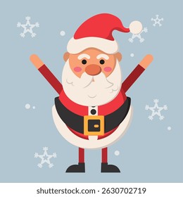 Cute santa claus christmas character Vector illustration