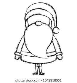 cute santa claus comic character