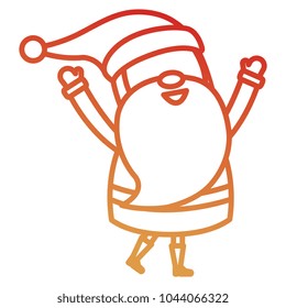cute santa claus comic character