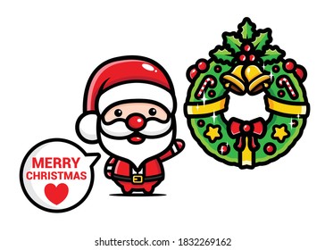 cute santa claus designs and christmas decorations