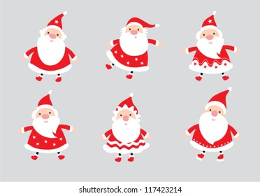 cute santa claus doodle