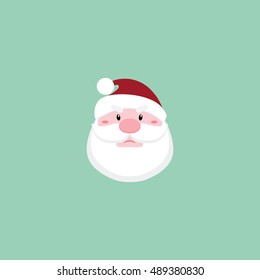 Cute Santa claus face