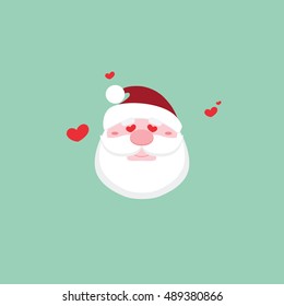 Cute Santa claus face