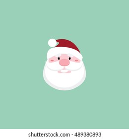 Cute Santa claus face