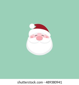 Cute Santa claus face