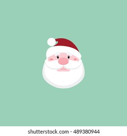 Cute Santa claus face