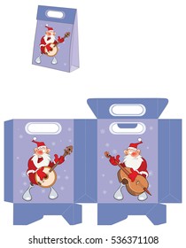 Cute Santa Claus. Handbags Packages Pattern 