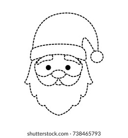 cute santa claus head character