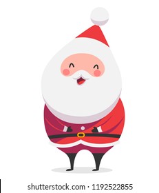 Qué Santa Claus. Ho ho ho ho. Ilustración vectorial aislada en fondo blanco.