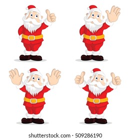 Cute Santa Claus icons, Cartoon character