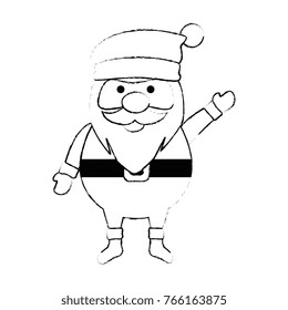 cute santa claus kawaii character