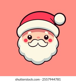 Cute Santa Claus. A simple vector illustration to use in your Christmas projects.