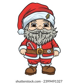 Cute Santa Claus Two , good for graphic design resources. 