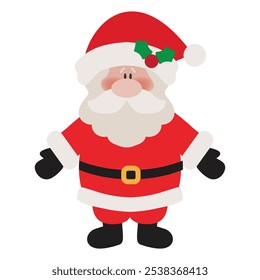 Cute Santa Claus  vector cartoon illustration