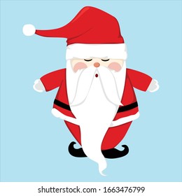 cute santa claus vector character design