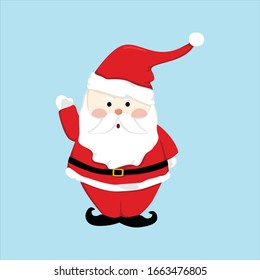 cute santa claus vector character design