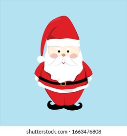 cute santa claus vector character design