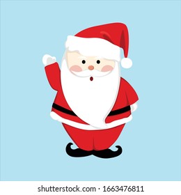 cute santa claus vector character design