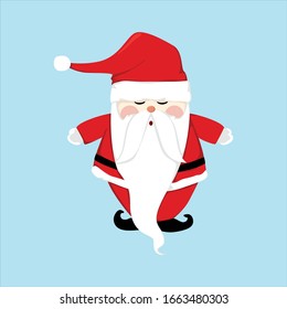 diseño de personaje vectorial de santa clausura lindo