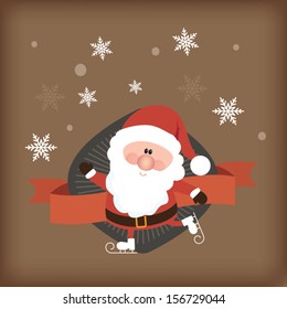 Cute santa claus. Vector illustration