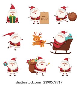 Cute Santa Claus. Vektorgrafik 