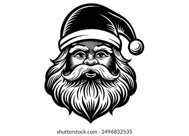 Cute Santa Claus Vector Illustration - Cartoon, Clipart  Line Art Design Vector illustration of a cute Santa Claus in cartoon, clipart, and line art styles