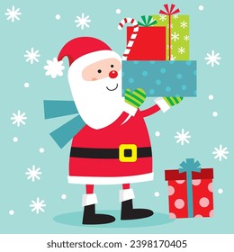 Cute Santa Claus vector image