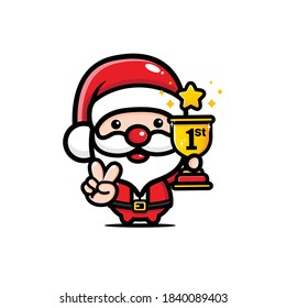 cute santa claus won 1st place
