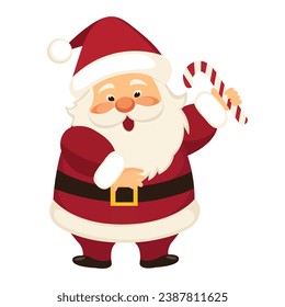 Cute Santa Clause vector flat illustration