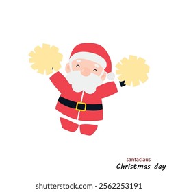 Cute Santa Clauses in different poses