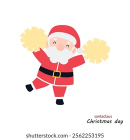 Cute Santa Clauses in different poses