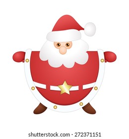 Cute Santa Dancing Character