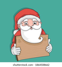 cute santa illustration drawn as vector, fabric design, funny cartoon, wallpaper design and 
T-shirt 