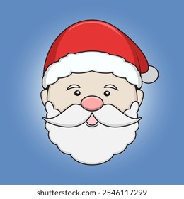 Cute Santa Vector for Christmas 2024