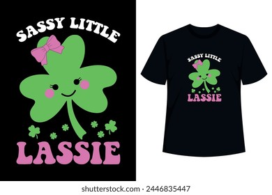 Lindo Sassy little lassie Hace un gran conjunto de ropa de vestir familiar a juego Día de San Patricio en marzo. St Patricks Day Outfit Irish American Flag Ireland Shamrock Disfraz para todos los que aman