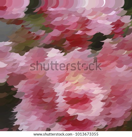 Cute scaled botanical vector illustration. Impressionism style background. Bright vibrant vector. Sequins vector texture for paper packaging, textile design, covers