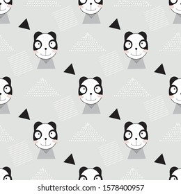 Cute Scandinavian animal seamless pattern design. Can use for print, template, fabric, presentation, textile, banner, poster