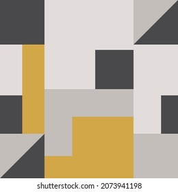 Cute Scandinavian geometric seamless pattern in neutral colors