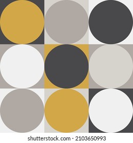 Cute Scandinavian geometric seamless pattern in neutral colors