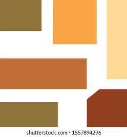 Cute Scandinavian Terracotta Pattern in modern colours. Modern abstract art for prints.  Nordic Design. Vector Illustration