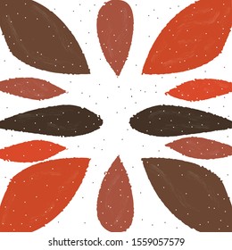 Cute Scandinavian Terracotta Pattern in modern colours. . Modern abstract art for prints.  Nordic Design