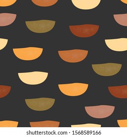 Cute Scandinavian Terracotta Pattern in modern colours. Modern abstract art for prints.  Nordic Design.
