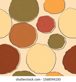 Cute Scandinavian Terracotta Pattern in modern colours. Modern abstract art for prints.  Nordic Design