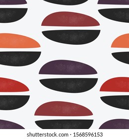 Cute Scandinavian Terracotta Pattern in modern colours. Contemporary Background. Modern abstract art for prints.  Nordic Design.